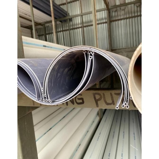 TALANG PVC AIR 8 OVAL 1/2 LINGKARAN - ASVIRA 4 METER/BATANG