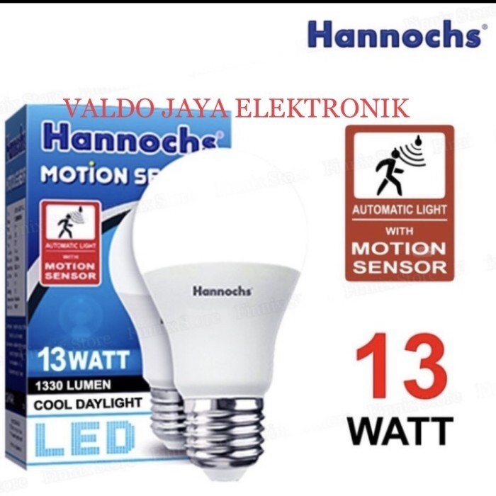 HANNOCHS LED Motion Sensor 13W Lampu Sensor Gerak Lampu HANNOCH Sensor