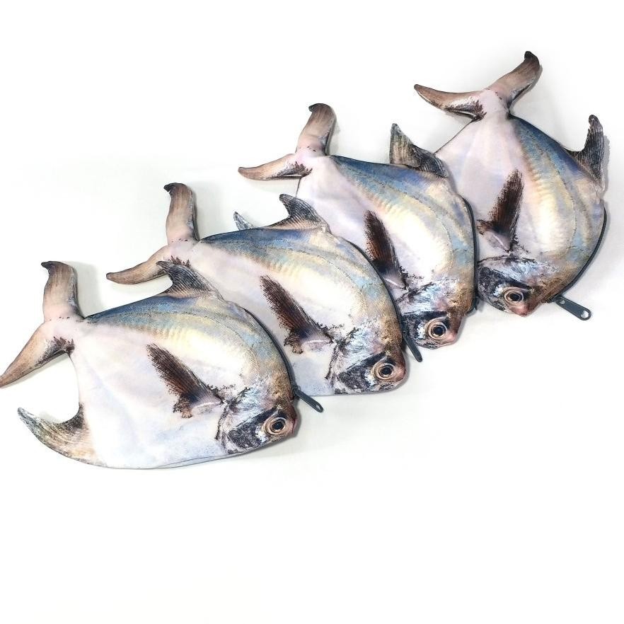

Ede-78 Tempat Pensil Ikan Bawal Putih Segar Pouch Alat Tulis Premium Unik Gratis Ongkir