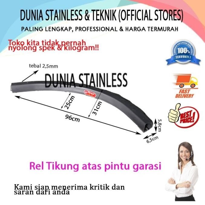 Rel Tikung Atas Pintu Garasi