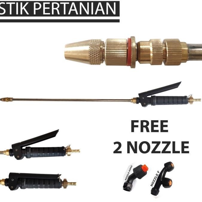 Paket Stik Pertanian / Stik Sprayer Elektrik Lengkap - Bonus 2 Nozzle