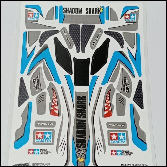 TERBARU DECAL MINI 4WD SHADOW SHARK/STICKER TAMIYA SHADOW SHARK 