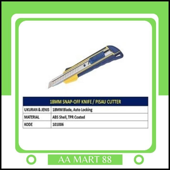 

GRATIS ONGKIR PISAU CUTTER 18MM JETJO TOOLS / SNAP-OFF KNIFE !!!!!