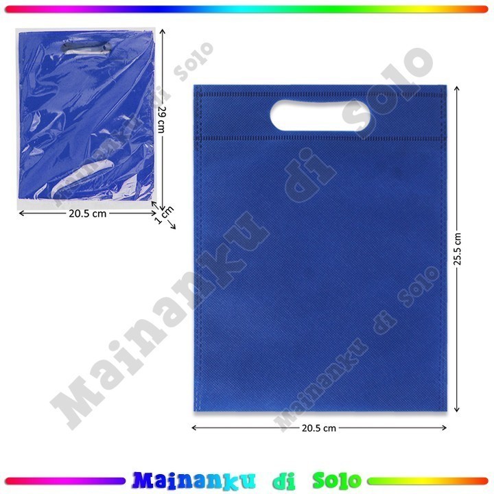 

[Mainanku] Goodie Bag Polos Pegangan Oval 20x25 cm 12 Pcs (PACK) Mainan Anak