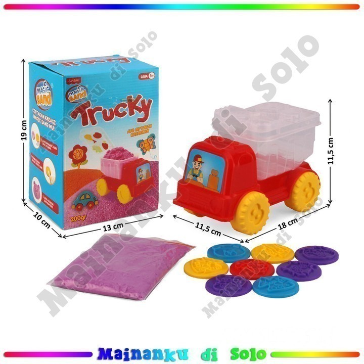 [Mainanku] Mainan Pasir Ajaib - Pasir Ajaib Trucky Pasir Kinetik - 49011
