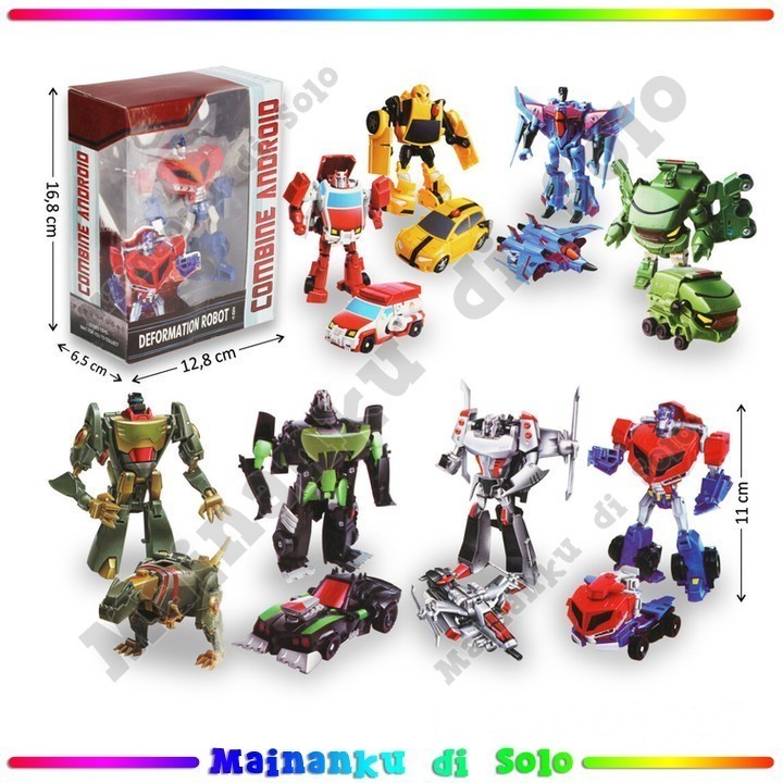 [Mainanku] Robot Deform Combine Android Box Window Mainan Anak RANDOM