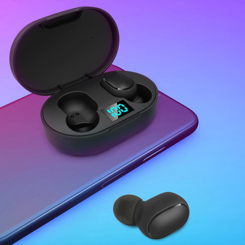 ER- Tebaurry TWS Bluetooth 5.3 Earphone with Charging Case - E6S / henset bluetooth/henset/headset/h
