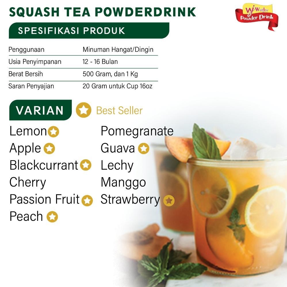 

wwr-76 LEMON TEA - Bubuk Minuman Teh Rasa Buah - SQUASH TEA - 500gr Murah