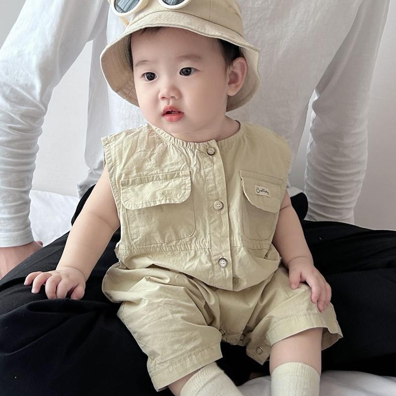 Baby Rompers Summer Jumpsuit Super Cute Male and Female Baby Clothes Romper Summer Workwear Thin Goi