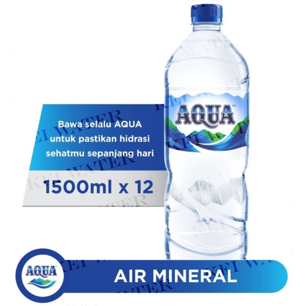 

AQUA KEMASAN BOTOL 1500 ML 1.5/1,5 LITER