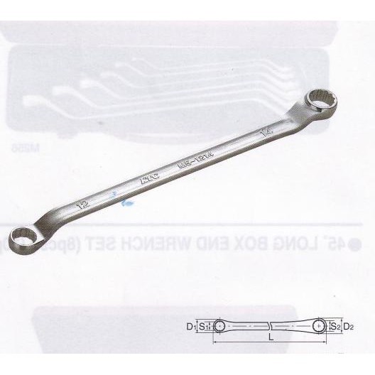 Offset Wrench Ktc ( Kunci Ring ) M5-1719 (17X19)