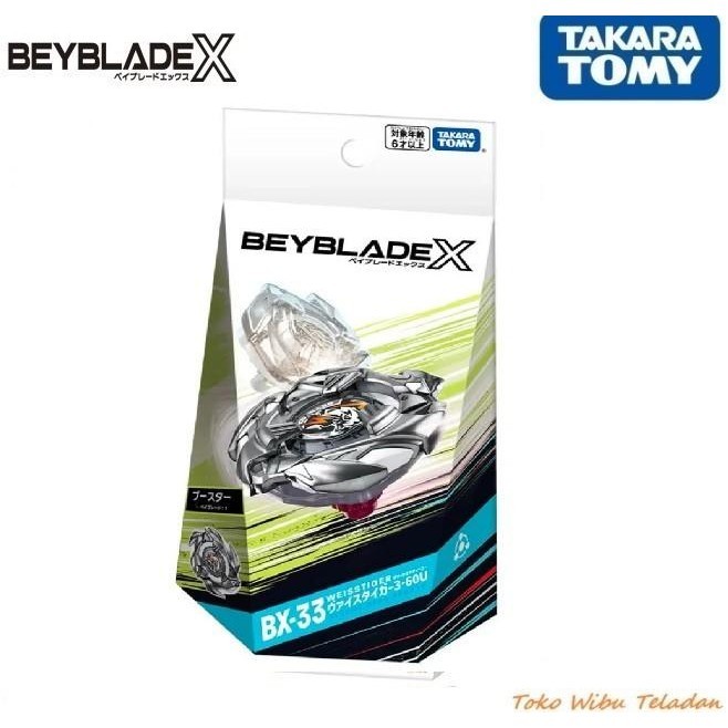 Promo Besar Beyblade X Bx-33 Weiss Tiger 3-60U Takara Tomy Original