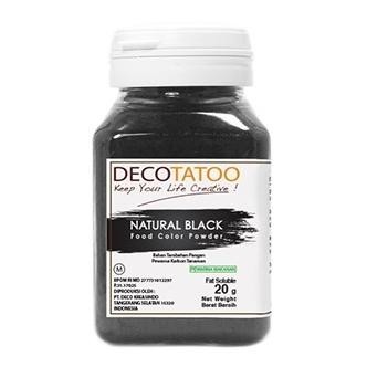 

Pewarna Makanan Hitam Black Decotatoo Color Powder Fat Soluble 20 Gr