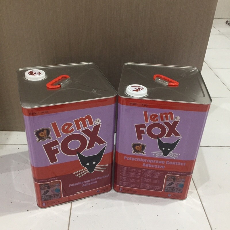 

Originial Lem Fox Merah Kuning 14Kg / Lem Serbaguna / Lem Aibon / Lem Kayu Hpl Karet Karpet Kulit