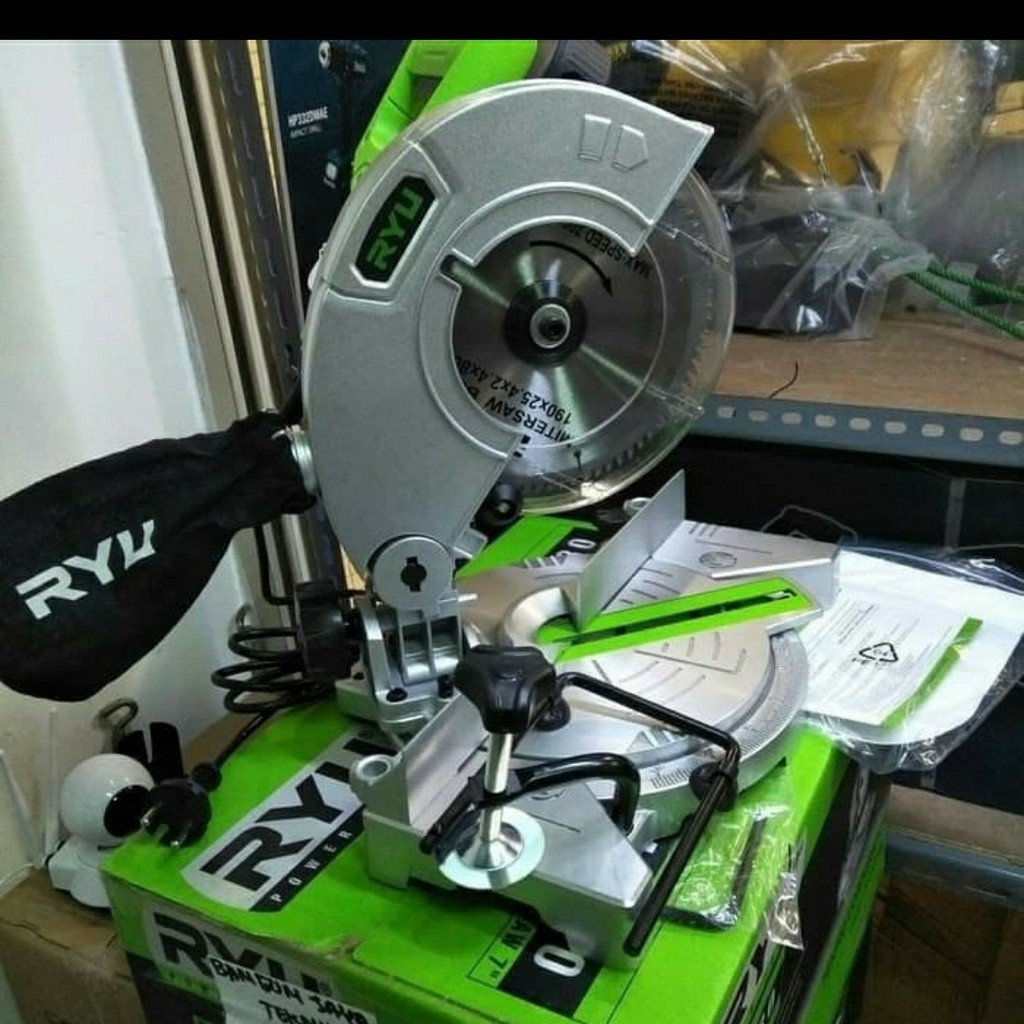 Originial Miter Saw Tekiro Ryu Low Watt Mesin Gergaji Kayu Alumunium Mitersaw Asli