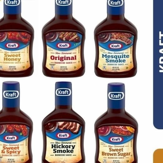 

Kraft Bbq Sauce Bare Hiory Mesquite Spicy Honey Brown Suga
