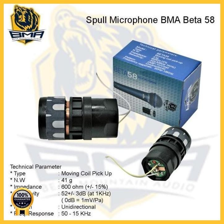 [BMA - SPUL MIC] SPUL MIC SHURE BETA 58A MERK BMA ASLI milla__77
