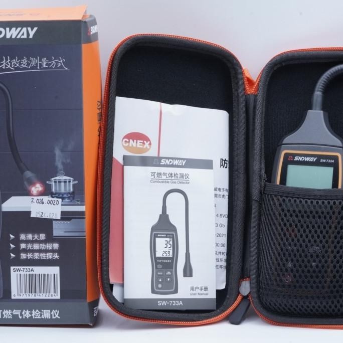 Sndway Sw-733A Detektor Gas Bocor Lpg Combustible Gas Detector Co Hexane Leak Indicator Port Natural