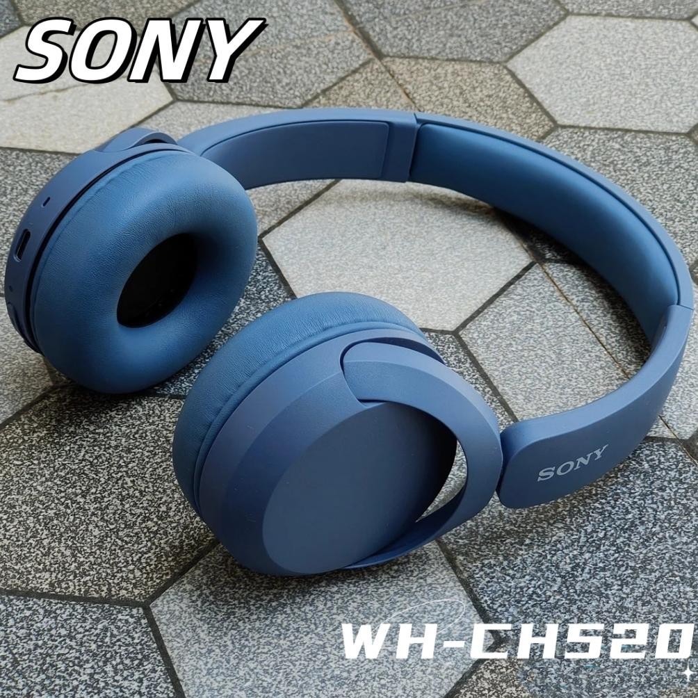 CR - Sony Headset / Sony WH-CH520 On-Ear Bluetooth Earphone with Microphone Headset Bluetooth Earpho