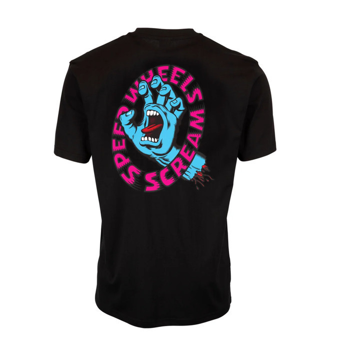 Fir Tshirt Santa Cruz Skateboard Speed Wheels Screaming Hands / Original