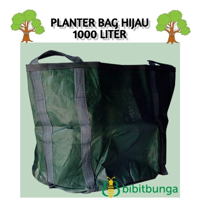 ><><><] Planter Bag Hijau Easy Grow 1000L Pot Polybag Bibit Tanaman Buah Besar