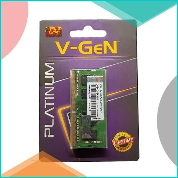 Vgen Ram Memory Notebook 4GB ddr4 Pc 19200-2400Mhz Platinum Sodimm 8JV