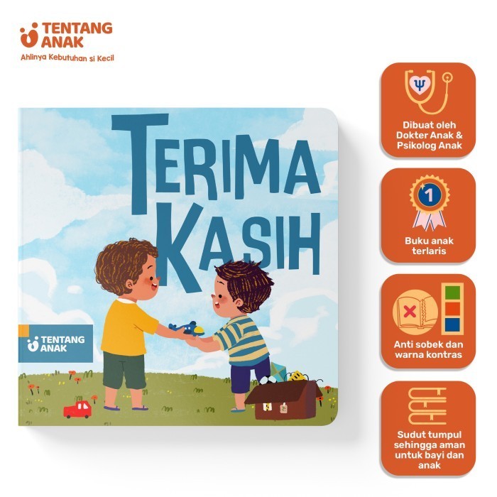 

Tentang Anak - Boardbook Terima Kasih - Buku Cerita Anak Bergambar