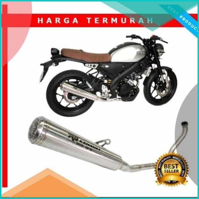 Knalpot R9 Retro Series Yamaha XSR 150 xsr Fullsystem 100 %Original 8J