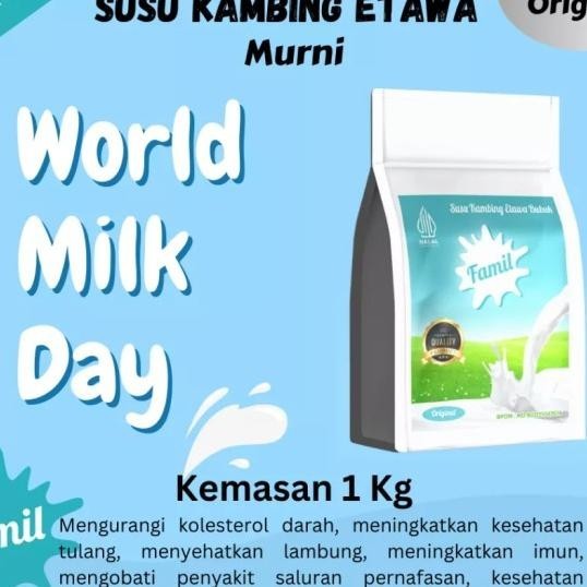 

Susu Kambing Etawa Bubuk 1Kg Halal Kaya Manfaat / Fal
