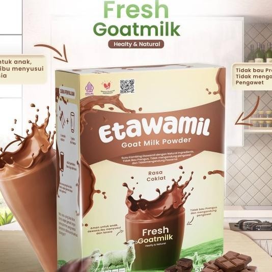 Etawal Susu Kambing Etawa Bubuk - Rasa Cokelat Halal Bpom 500 Gram