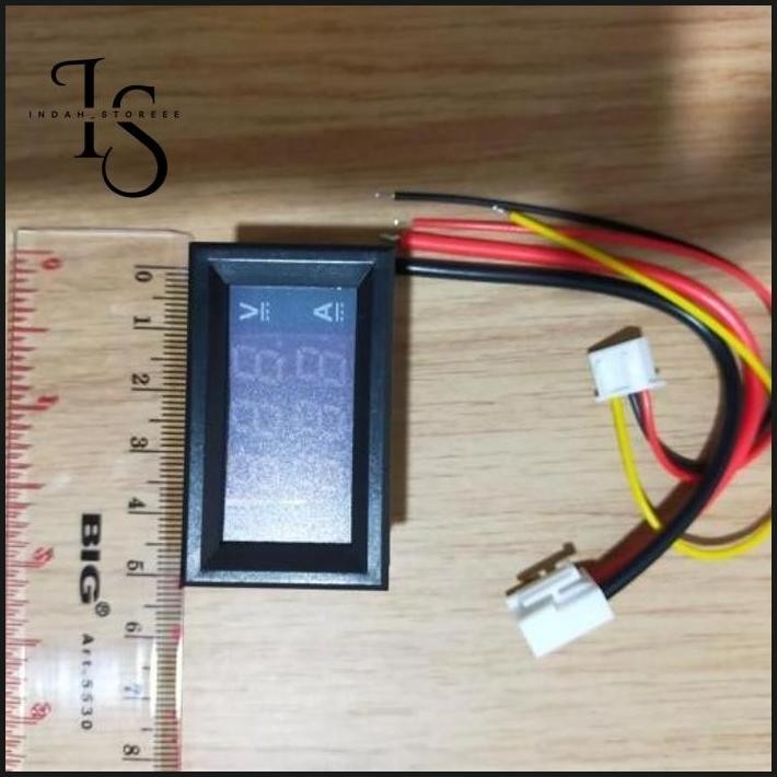 Ampere Voltmeter 12V DC Frame indah_storeee