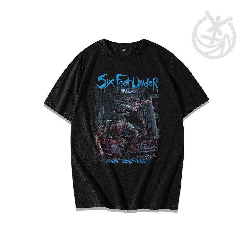 Kaos Death Metal Six Feet Under - Blood of the Zombie Premium Murah Vol 217