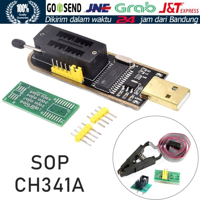 +++++] Paket CH341A EEPROM Flash BIOS USB Programmer IC Eprom Flash Chip