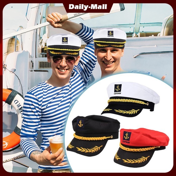 Topi Sailor Topi Angkatan Laut Topi Kapten Kapal Laut Topi Sailor Navy