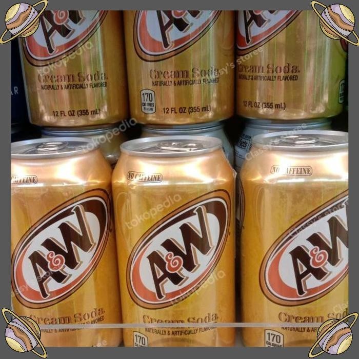 

[CLS] AW CREAM SODA 355 ML/SOFT DRINK/MINUMAN KALENG