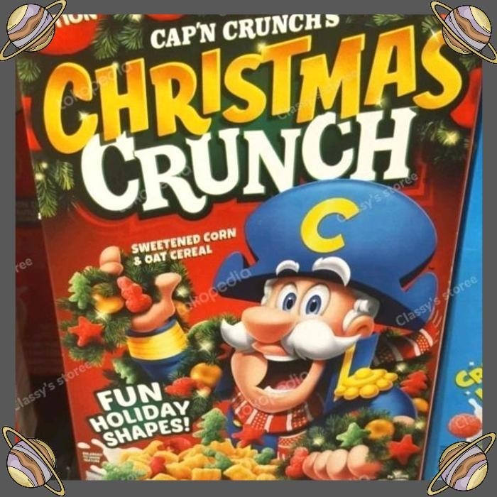 

[CLS] CAP N CRUNCH CHRISTMAS CRUNCH CEREAL 334 GR/SEREAL SARAPAN