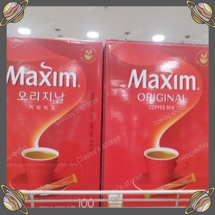 

[CLS] MAXIM ORIGINAL COFFEE MIX 100 PCS/KOPI KEMASAN