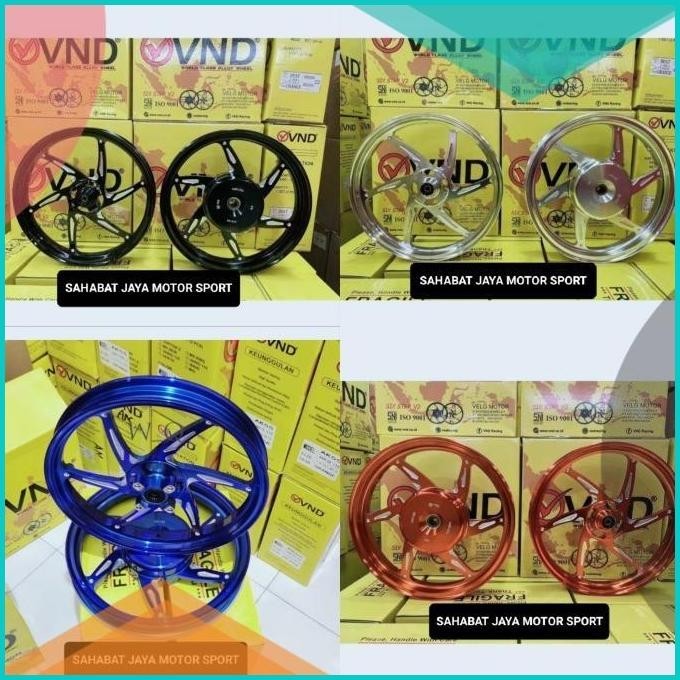 Velg Racing VND Six Star V2 Ring 14 Beat Karbu Scoopy Karbu Beat Fi Sc
