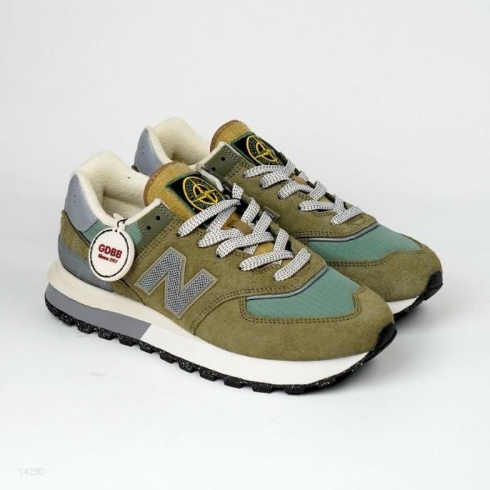 NB 574 Balance 574 Legacy Stone Island Green White Authentic