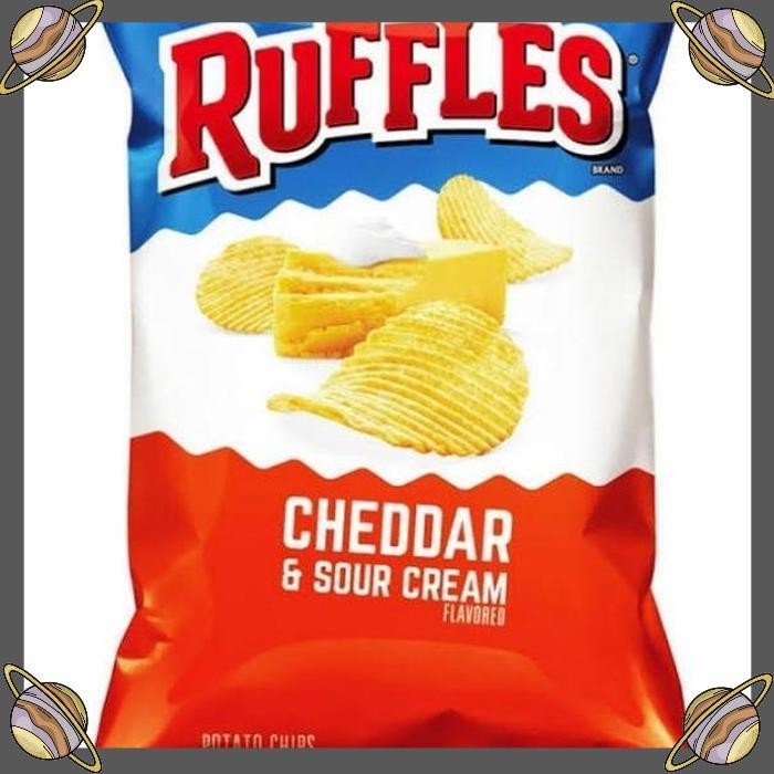 

[CLS] RUFFLES CHEDDAR & SOUR CREAM FLAVOUR 184 GR) KERIPIK KENTANG RASA KEJU