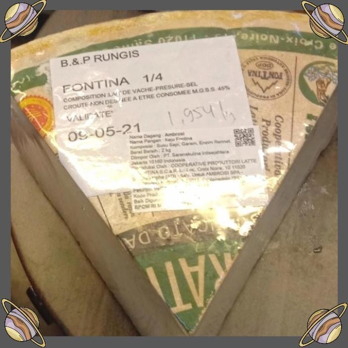

[CLS] CHEESE ITALY FONTINA 500 GR BLOCK/KEJU FONTINA KEJU REPACK