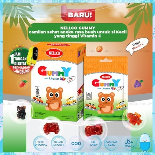 

NELLCO GUMMY RASA BUAH ISI 5 SACHET X 10 PCS DIJAMIN ORIGINAL