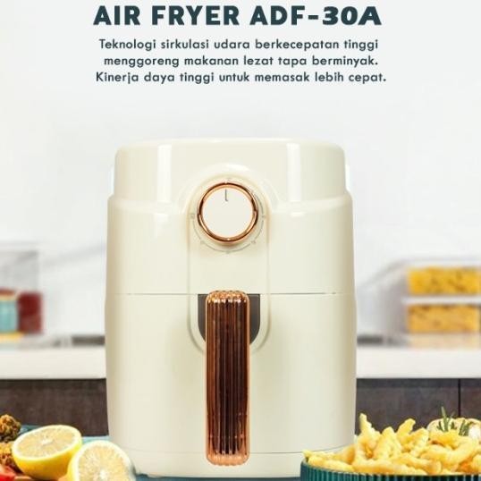 3L 600W Air Fryer Listrik Low Watt Menggoreng Tanpa Nyak