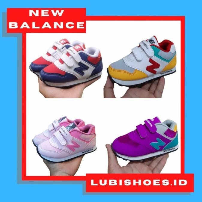 sepatu sneakers anak bayi laki laki 2 tahun merah putih navy perekat