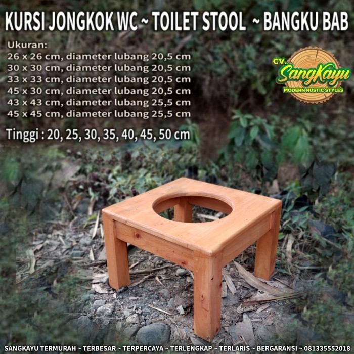 BERKUALITAS Kursi toilet wc closet portable kursi jongkok wc duduk kursi bolong wc