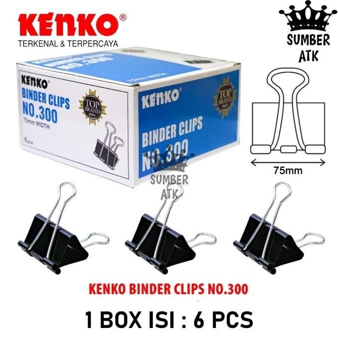 

KENKO BINDER CLIP / PENJEPIT KERTAS / KLIP BINDER No.300