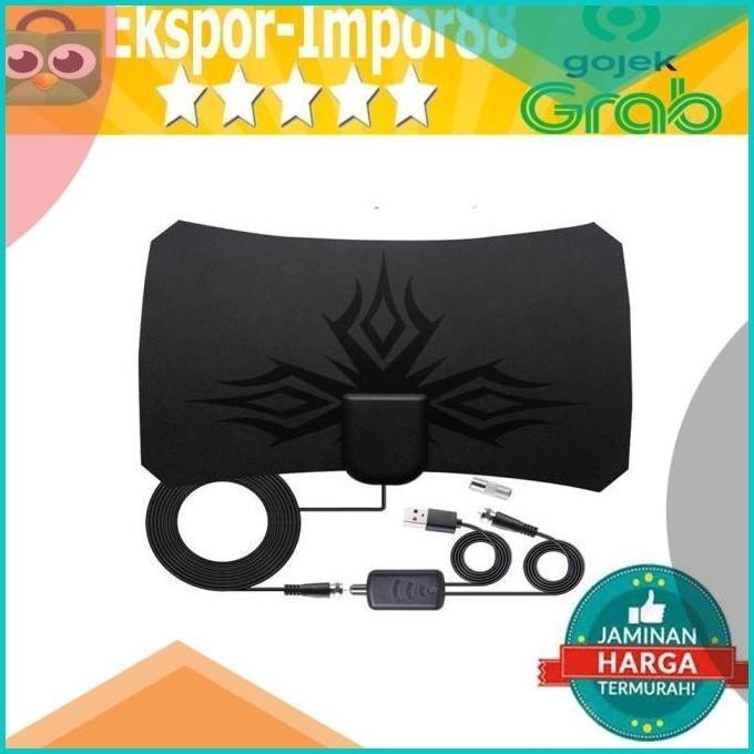 Antena Tv Digital Plus Amplifier Signal Booster Dalam Rumah Taffware 8