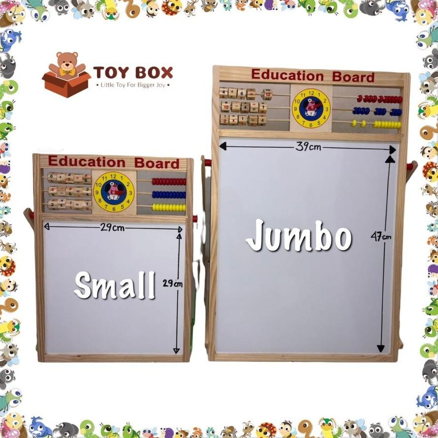 

Hg-24 Mainan Uk Small 2In1 Education Board - ( Black Dan Whiteboard ) Papan Tulis Belajar / Menggambar / Berhitung Anak Dengan Sempoa Berhitung ( Tk88 ) Model Berdiri Kecil/Papan Tulis Magnet Puzzle Magnet Puzzle Racun Shopee