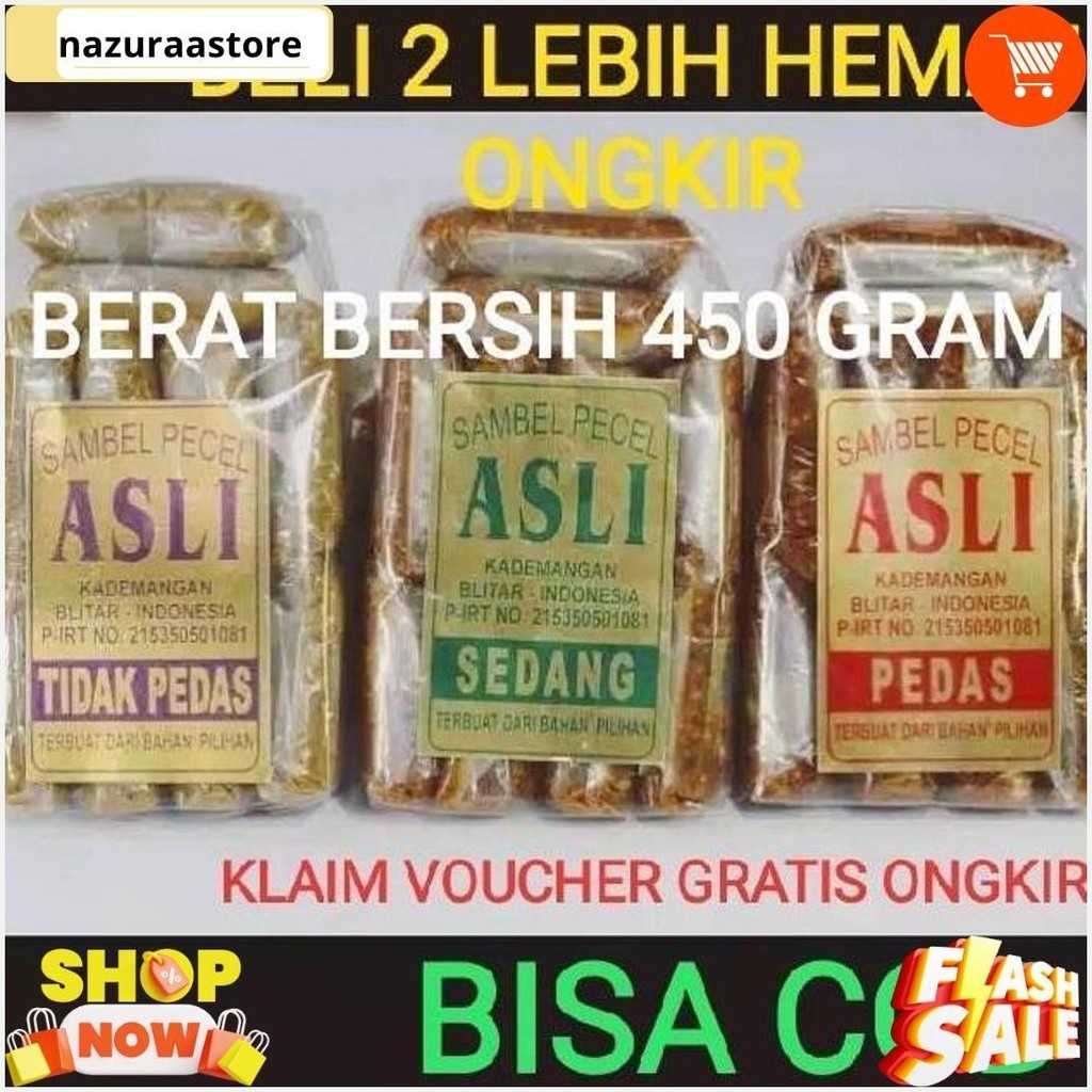 

Sambel Pecel Asli Blitar / Sambal Pecel Asli 450 Gram Original Produk