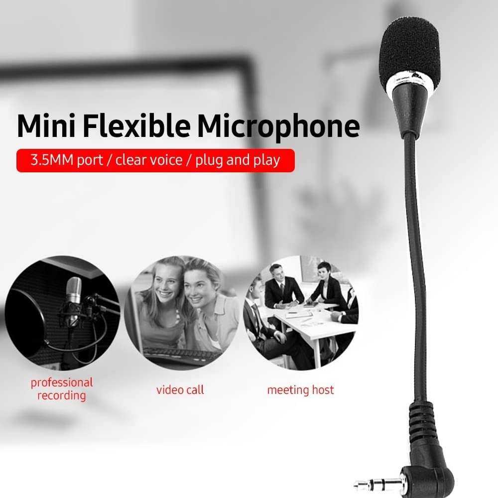 MC- Mikrofon Portable Mini Flexible Mic 3.5mm Jack 16.5cm / Mikrofon / Mic / Mikrofon wireless / Mik